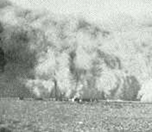 Figure 11.15 Dust storm bearing down on Bismarck area, 1930s. (USDA, n.d.).